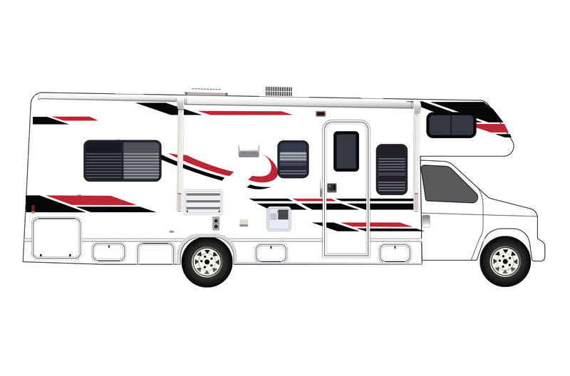 Replacement graphics decals for RVs Motorhome Class C (kit RG15005)