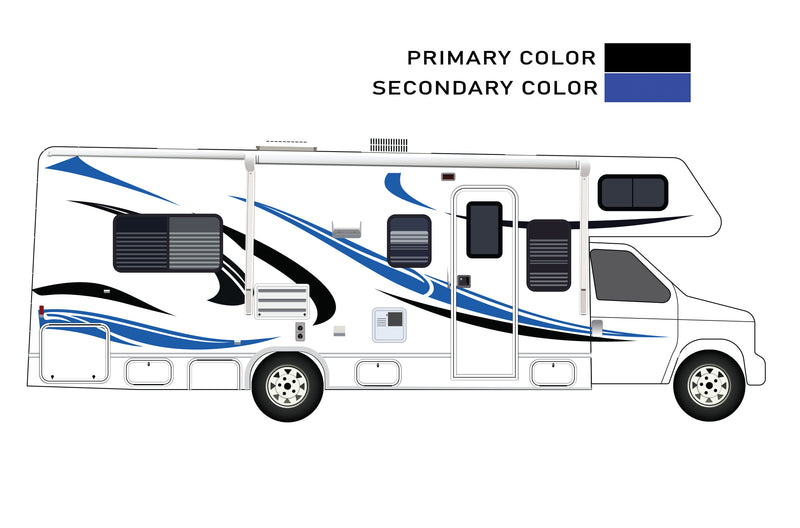 Replacement graphics decals for RVs Motorhome Class C (kit RG15007)