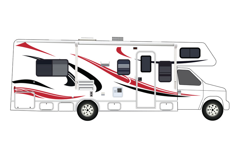 Replacement graphics decals for RVs Motorhome Class C (kit RG15007)