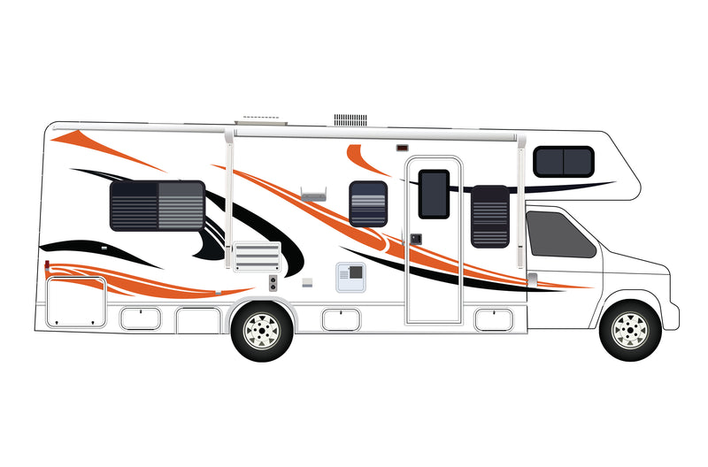 Replacement graphics decals for RVs Motorhome Class C (kit RG15007)