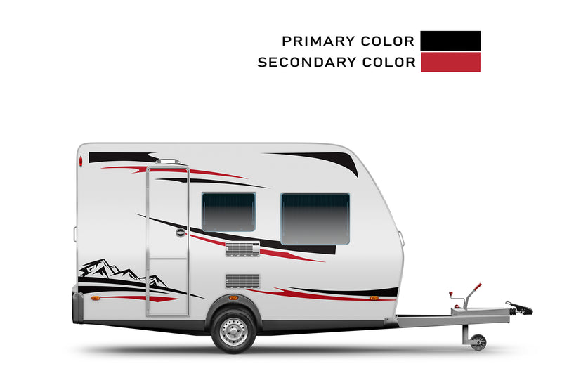 Replacement graphics decals for RVs Small Travel Trailers (kit RG15004)