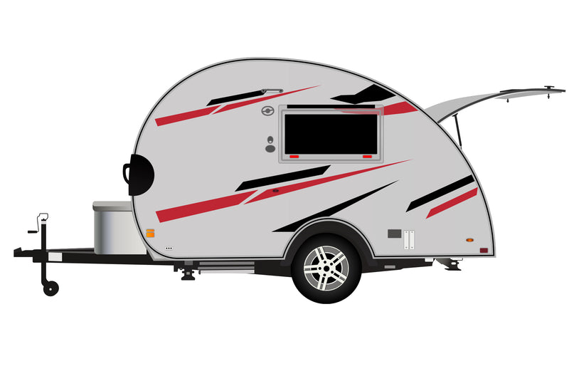 Replacement graphics decals for RVs Teardrop Trailers (kit RG15000)