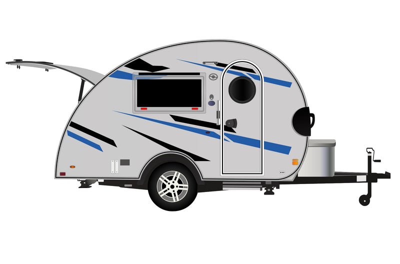 Replacement graphics decals for RVs Teardrop Trailers (kit RG15000)