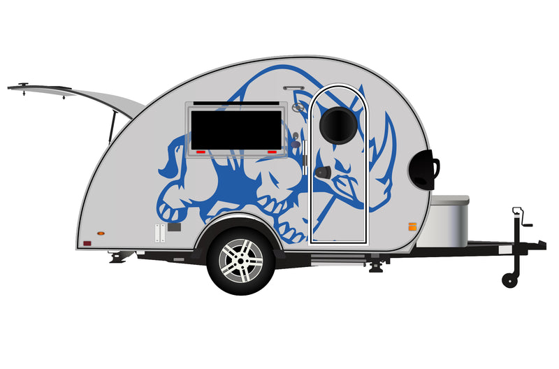 Replacement graphics decals for RVs Teardrop Trailers (kit RG15024)