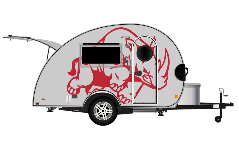 Replacement graphics decals for RVs Teardrop Trailers (kit RG15024)