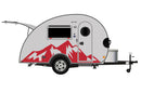 Replacement graphics decals for RVs Teardrop Trailers (kit RG15025)