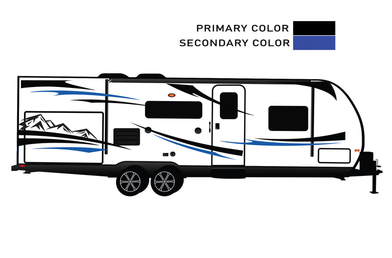 Replacement graphics decals for RVs Toy Haulers (kit RG15004)