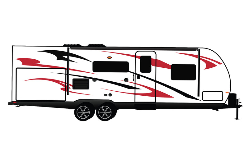 Replacement graphics decals for RVs Toy Haulers (kit RG15002)