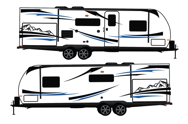 Replacement graphics decals for RVs Toy Haulers (kit RG15004)