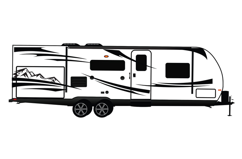 Replacement graphics decals for RVs Toy Haulers (kit RG15004)