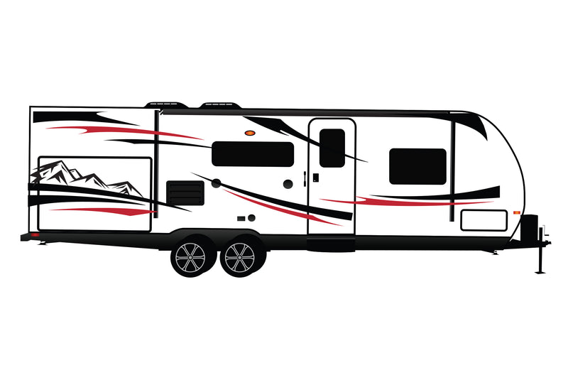 Replacement graphics decals for RVs Toy Haulers (kit RG15004)