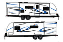 Replacement graphics decals for RVs Travel Trailer (kit RG15001)