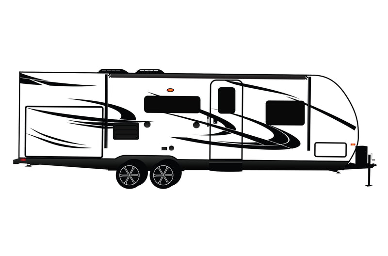 Replacement graphics decals for RVs Travel Trailer (kit RG15001)