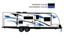 Replacement graphics decals for RVs Travel Trailer (kit RG15002)