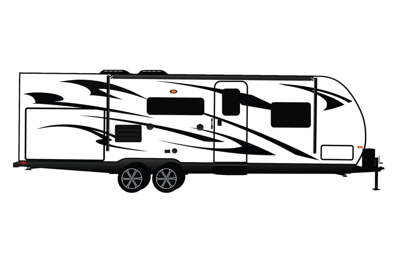 Replacement graphics decals for RVs Travel Trailer (kit RG15002)