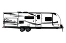 Replacement graphics decals for RVs Travel Trailer (kit RG15004)