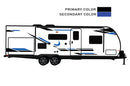 Replacement graphics decals for RVs Travel Trailer (kit RG15005)