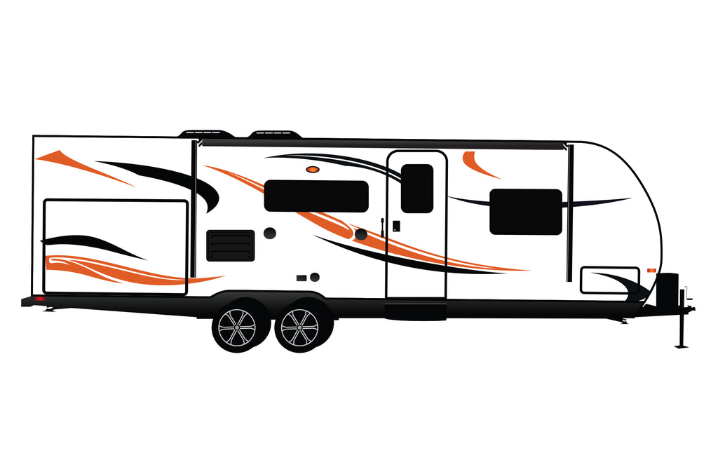 Camper Rv Graphics Replacement graphics decals for RVs Travel Trailer (kit RG15007)