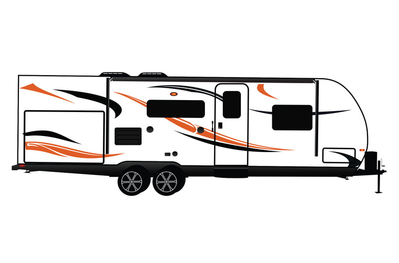 Replacement graphics decals for RVs Travel Trailer (kit RG15006)