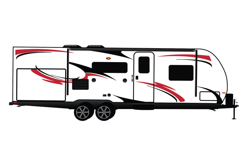 Replacement graphics decals for RVs Travel Trailer (kit RG15006)