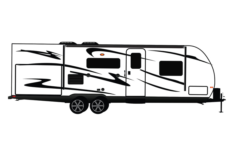 Replacement graphics decals for RVs Travel Trailer (kit RG15007)