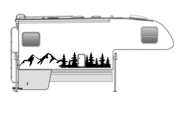 Replacement graphics decals for Truck Camper (kit RG15027)