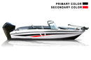 Replacement graphics decals for bass boat (Kit RG25001)