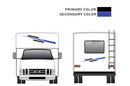 Replacement graphics front and back decals for RVs Motorhome Class C (Kit RG15000)