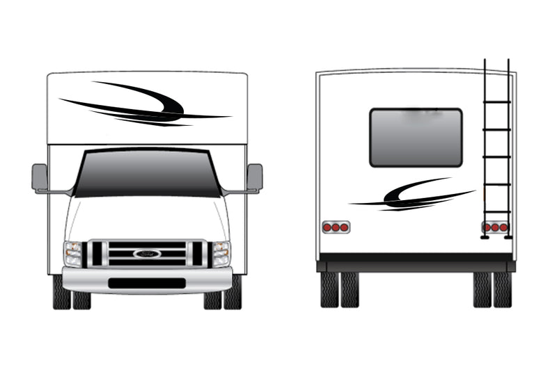 Replacement front & back decals for RV Motorhome Class C (Kit RG15001)