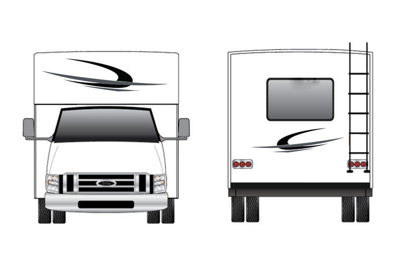 Replacement front & back decals for RV Motorhome Class C (Kit RG15001)