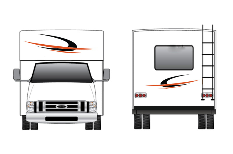 Replacement front & back decals for RV Motorhome Class C (Kit RG15001)