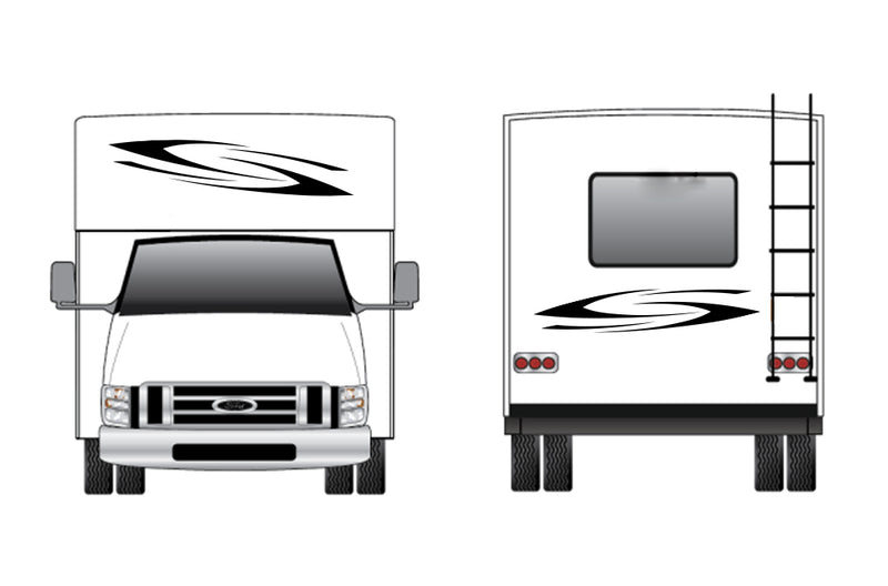 Replacement front & back decals for RV Motorhome Class C (Kit RG15002)