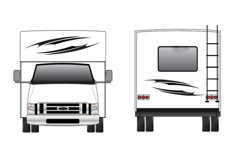 Replacement front & back decals for RV Motorhome Class C (Kit RG15003)