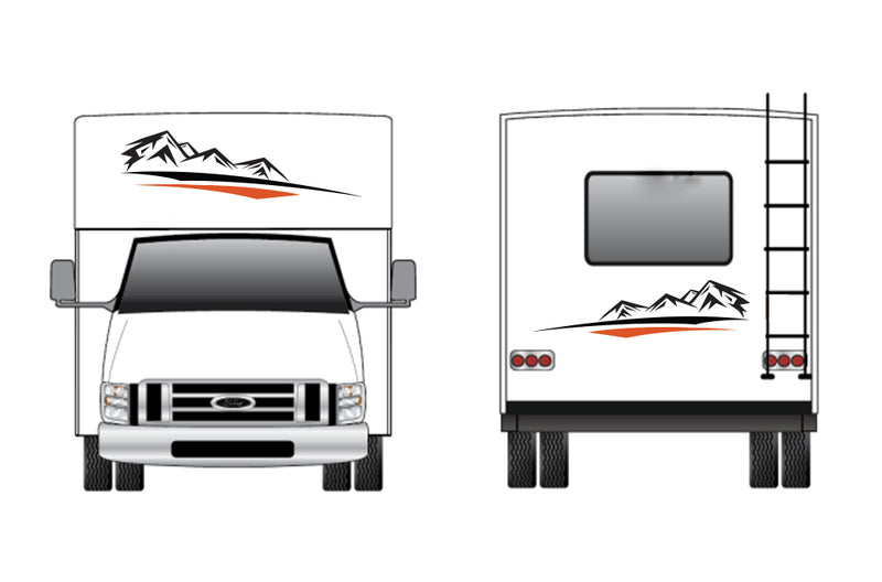 Replacement front & back decals for RV Motorhome Class C (Kit RG15004)