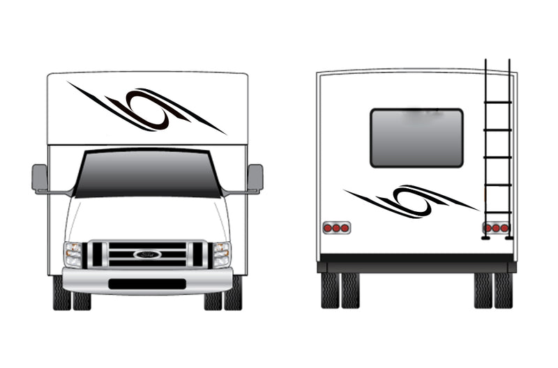 Replacement front & back decals for RV Motorhome Class C (Kit RG15005)