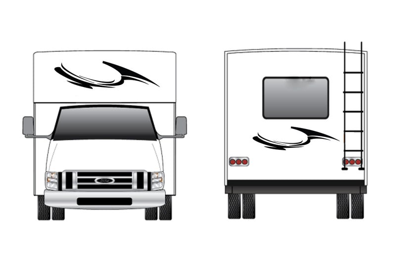 Replacement front & back decals for RV Motorhome Class C (Kit RG15006)