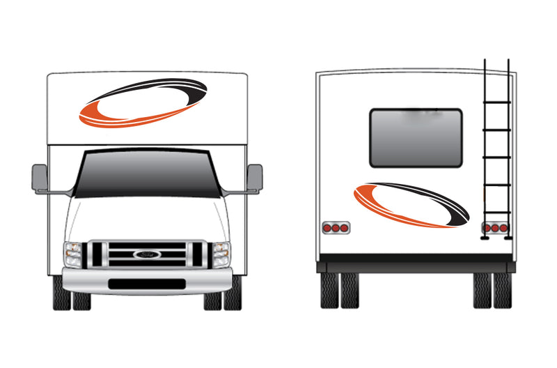 Replacement front & back decals for RV Motorhome Class C (Kit RG15007)