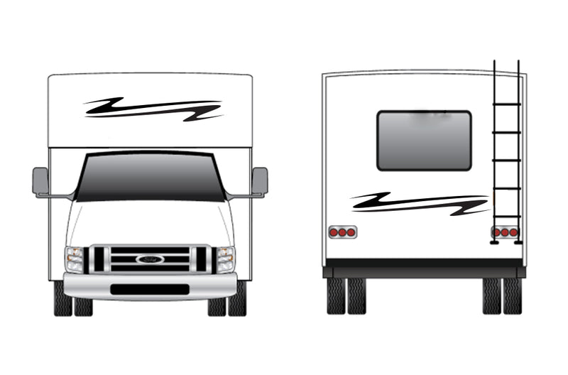 Replacement front & back decals for RV Motorhome Class C (Kit RG15008)