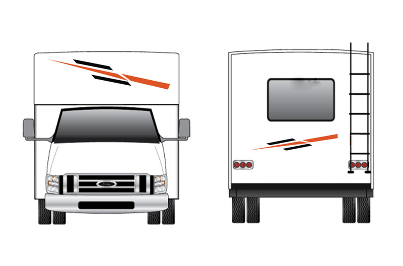 Replacement front & back decals for RV Motorhome Class C (Kit RG15000)