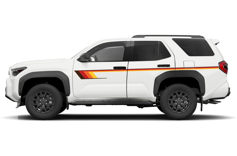 4runner Retro Emblems Retro side stripes center graphics decals for Toyota 4Runner
