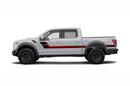 Retro style center double stripes for Ford F150 Raptor 2017-2020