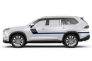 Retro - double center hash stripes compatible with Toyota Highlander