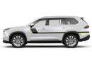 Retro - double center hash stripes compatible with Toyota Highlander