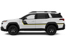 Retro-style double hash stripes graphics decals, compatible with Subaru Outback