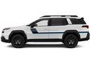 Retro-style double hash stripes graphics decals, compatible with Subaru Outback