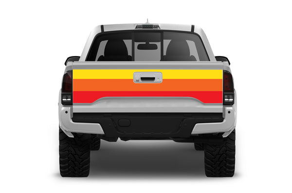 Retro print tailgate graphics decals for Toyota Tacoma