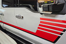 Retro-style double hash stripes decals graphics compatible with Ford F150 Raptor 2017-2020