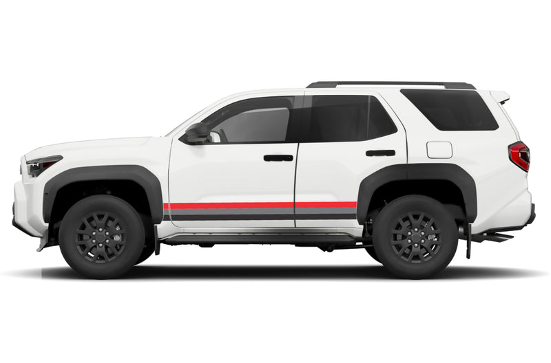 Retro themes stripes graphics decals compatible with Toyota 4Runner