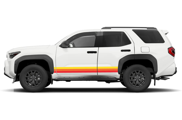 Retro themes stripes graphics decals compatible with Toyota 4Runner