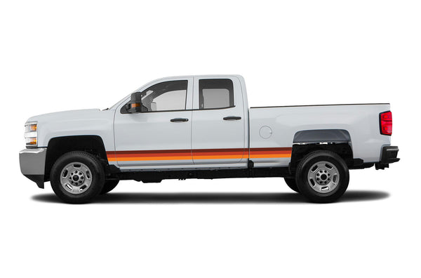 Retro themes center decals for Chevrolet Silverado 2500HD 2015-2019